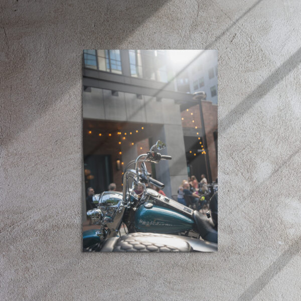 glossy-metal-print-in-white-20x30-front-67cfc30cc0824.jpg Harley Davidson Sunlight - Metal Print