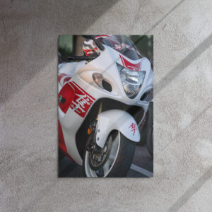 White Hyabusa - Metal Print